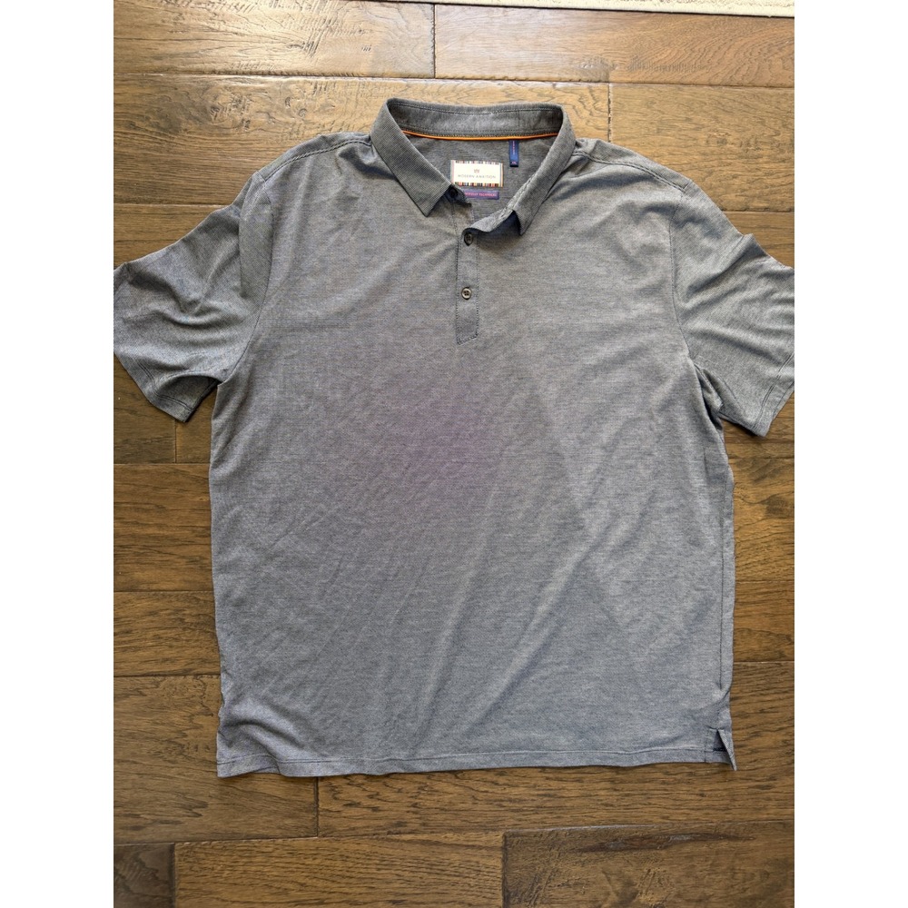 Modern Ambition Delightfully Technical Striped Polo Shirt Size XXL